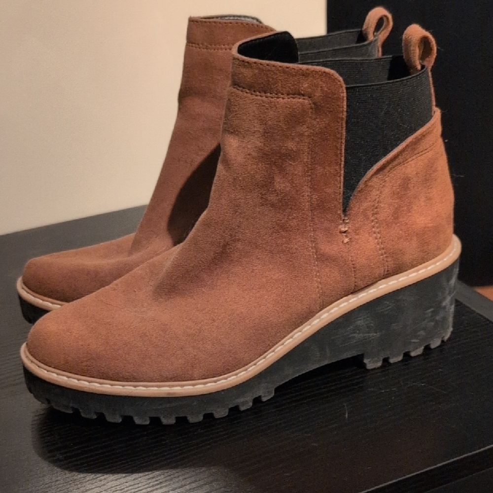 Brown Suede Ankle Boots